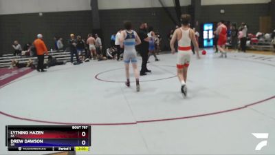 106 lbs Cons. Round 2 - Lytning Hazen, CA vs Drew Dawson, OR