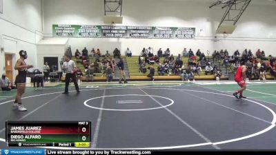 149 lbs Cons. Round 2 - James Juarez, Bakersfield College vs Diego Alfaro, Rio Hondo