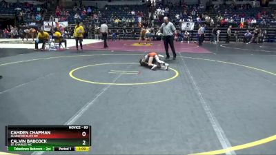 60 lbs Cons. Semi - Calvin Babcock, St. Charles WC vs Camden Chapman, Gladiator Elite WC