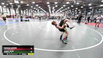 100 lbs Rd# 8- 12:30pm Saturday Final Pool - Thomas Gorski, East Coast Elite vs Derek Bush, Ranger WC