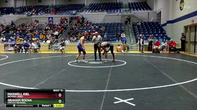 157 lbs Champ. Round 1 - Maxwell Kiel, Belmont Abbey vs Graham Rocha, Lincoln Memorial