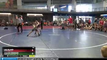 90 lbs Round 3 (10 Team) - Colton Risinger, Predator Wrestling vs Jax Eiland, Alpha Elite