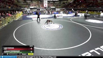 70 lbs Cons. Round 3 - Liam Roman, LAWC vs Adrian Dominguez, Manteca Cobras Wrestling Club