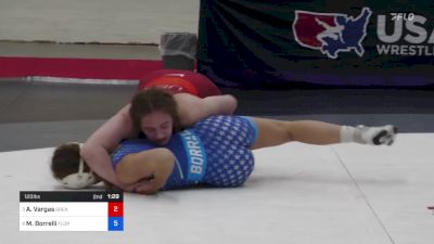 120 lbs Quarters - Angelina Vargas, Greater Heights Wrestling vs Milana Borrelli, Florida