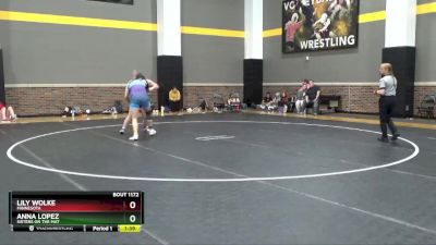 190 lbs Round 5 - Lily Wolke, Minnesota vs Anna Lopez, Sisters On The Mat