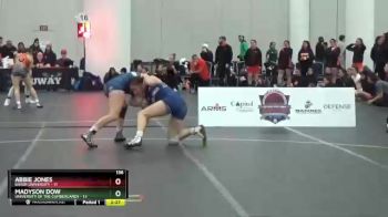 136 lbs Semis & 3rd Wb (16 Team) - Abbie Jones, Baker University vs Madyson Dow, University Of The Cumberlands