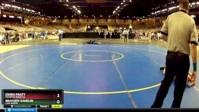 182 lbs Cons. Round 3 - Owen Pratt, Palmetto Ridge H.S. vs Brayden Kahelin, Lake Gibson