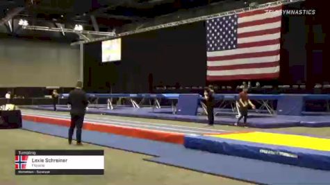 Lexie Schreiner - Tumbling, Flipside - 2021 USA Gymnastics Championships