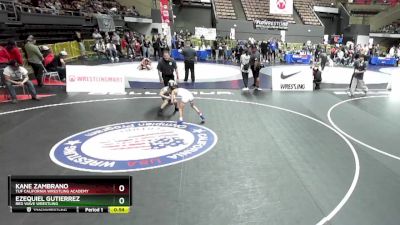 59 lbs Semifinal - Kane Zambrano, TUF California Wrestling Academy vs Ezequiel Gutierrez, Red Wave Wrestling