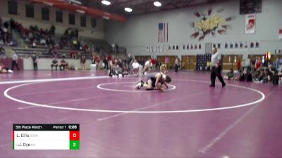 152 lbs 5th Place Match - Jarrett Dye, Mt. Vernon vs Lexington Ellis, Boonville