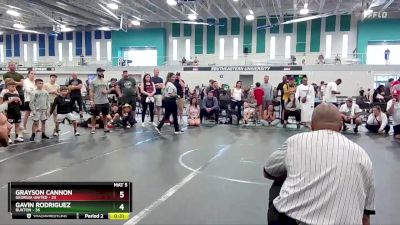 100 lbs Finals (8 Team) - Gavin Rodriguez, Buxton vs Grayson Cannon, Georgia United