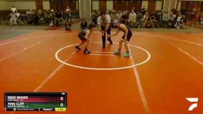 75 lbs Round 1 (6 Team) - Finn Cliff, Belding Orange vs Reed Reiner, Ohio Gold