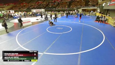 110 lbs Champ. Round 1 - Rivaan Balyan, Beat The Streets - Los Angeles vs Nickolas Ortiz, Imperial Valley Panthers Wrestling