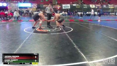 AA - 285 lbs Cons. Round 2 - Kaden Barett, Billings West vs Jayden Friesen, Missoula Hellgate