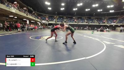 125 lbs Cons. Round 4 - Natalie Lenart, Batavia vs Karina Lojowski, Stevenson