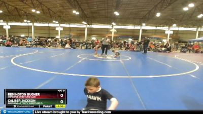 49A Quarterfinal - Remington Bugher, Homedale Wrestling Club vs Caliber Jackson, Grangeville Youth Wrestling Cl