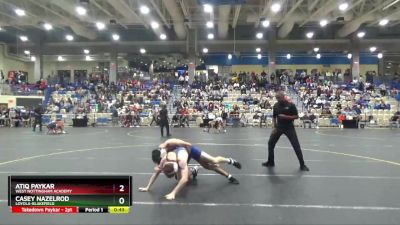 132 lbs Cons. Round 3 - Atiq Paykar, West Nottingham Academy vs Casey Nazelrod, Loyola-Blakefield