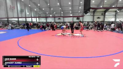 120 lbs Cons. Round 7 - Jack Baker, CA vs Anthony Juarez, CA