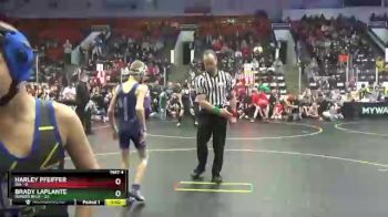 72 lbs Round 1 (4 Team) - Brady LaPlante, Dundee Blue vs Harley Pfeiffer, Ida