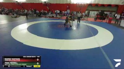 145 lbs Semifinal - Ramez Watson, Pekin Boys & Girls Club vs Finn Merrill, Beat The Streets Chicago-Midway