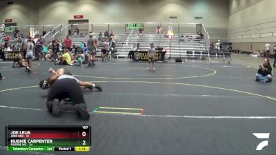 107 lbs Finals (8 Team) - Hughie Carpenter, Foxfire WC vs Joe Leija, Ares Red