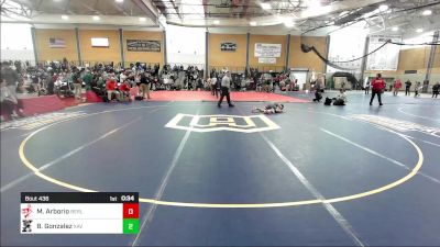 113 lbs Consi Of 8 #2 - Mason Arborio, Berlin vs Braylon Gonzalez, Xavier