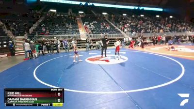 70 lbs Cons. Round 1 - Reid Hill, Riverton USA Wrestling vs Damani Baughman, Glenrock Wrestling Club