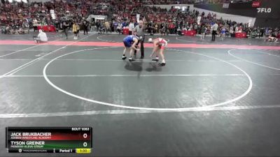 120 lbs Champ. Round 1 - Jack Brukbacher, Askren Wrestling Academy vs Tyson Greiner, Mondovi-Eleva-Strum