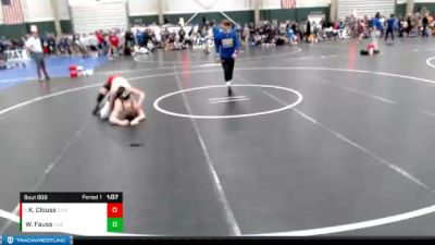 120-128 lbs Champ. Round 1 - Keeghan Clouse, Sutherland Youth Wrestling vs Wyott Fauss, Sargent Wrestling Club