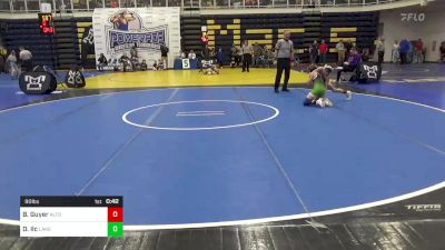 90 lbs Consi Of 8 #2 - Bryson Guyer, Altoona vs Dylan Ilc, Lake Catholic