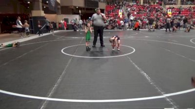 43 lbs Cons. Round 3 - Brady Culwell, Dodge City Wrestling Academy vs Wyatt Hackney, Derby Wrestling Club