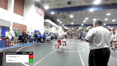 170 lbs Champ. Round 1 - Jesus Herrera, Corona Senior vs Joyce Paul, West Valley (Hemet)