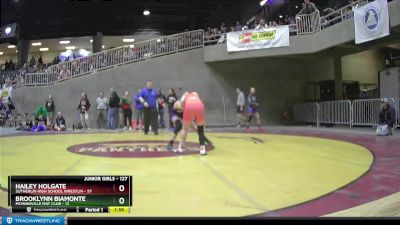 127 lbs Quarterfinal - Hailey Holgate, Sutherlin High School Wrestlin vs Brooklynn Biamonte, Mcminnville Mat Club