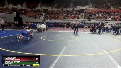 D1-144 lbs Semifinal - Cristian Rivera, Sunnyside H.S. vs Max Woods, Mountain View Hs (Mesa)