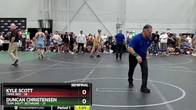 175 lbs Semis (4 Team) - Duncan Christensen, Team Shutt Dethrone vs Kyle Scott, TNWC Red