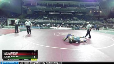 132 lbs Cons. Semi - Ahmaad Lewis, Franklin (Elk Grove) vs Kaden Martinez, Ponderosa