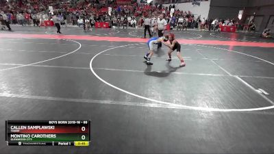 85 lbs Semifinal - Montino Carothers, Glenwood City vs Callen Samplawski, Thorp