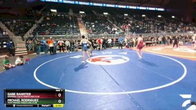 160 lbs Semifinal - Gabe Banister, Natrona Colts Wrestling Club vs Michael Rodriguez, Team Braves Wrestling Club