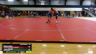 174 lbs Quarterfinal - Noah Bash, Franklin & Marshall College vs Zach Ryder, Unattached