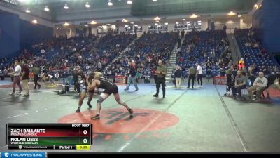 150 lbs Cons. Round 7 - Zach Ballante, Paramus Catholic vs Nolan Liess, Wyoming Seminary