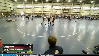 129 lbs Cons. Round 5 - Logan Miner, Bountiful vs Spencer Van Woerkom, Lone Peak