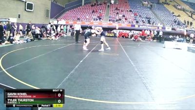 184 lbs 2nd Wrestleback (16 Team) - Gavin Kohel, Wisconsin-Whitewater vs Tyler Thurston, Dubuque