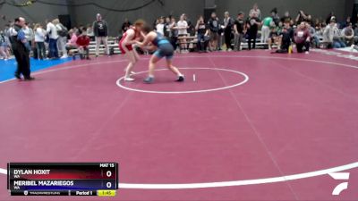 155 lbs Round 1 - Dylan Hoxit, WA vs Meribel Mazariegos, WA