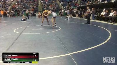 1A 152 lbs Quarterfinal - Keovin Vance, Rosewood vs Blake Powers, Robbinsville