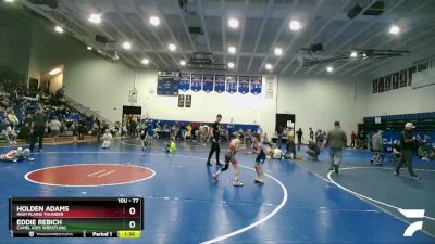 77 lbs Cons. Semi - Holden Adams, High Plains Thunder vs Eddie Rebich, Camel Kids Wrestling