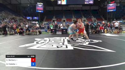 285 lbs Cons 16 #1 - Chase Norbury, Michigan vs Declan Follette, California