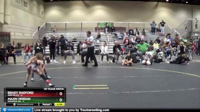 50 lbs Finals (8 Team) - Mazin Hmidan, Donahue WA vs Brady Radford, ARES Black