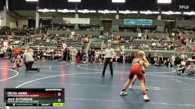 103 lbs Quarterfinal - Jace Guthridge, Siouxland Wrestling Academy vs Micah James, Siouxland Wrestling Academy