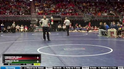 1A-182 lbs Cons. Round 2 - Creighton Kelly, West Hancock, Britt vs Terrian Islas, East Union