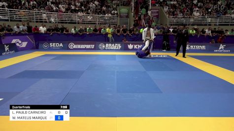 LUIZ PAULO CARNEIRO MEDEIROS vs WILHIAM MATEUS MARQUES DA SILVA 2024 Brasileiro Jiu-Jitsu IBJJF